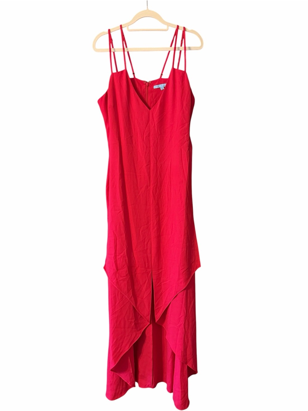 Antonio Melani Bobbi Dress Fluttering Romance French Pink High Low Maxi NWT 12